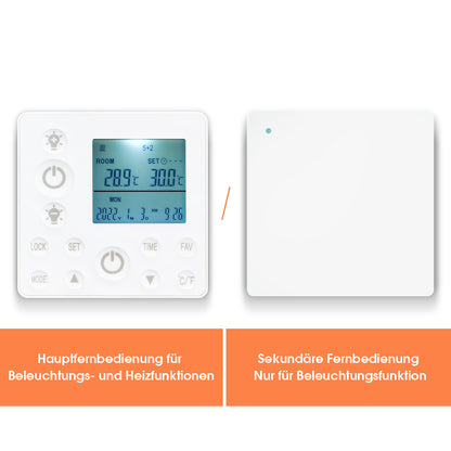 Sekundäre Fernbedienung für Steuerung der Licht der Byecold Deckenheizung mit LED