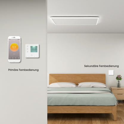 Infrarotheizung mit Thermostat Deckenheizung LED Beleuchtung Licht